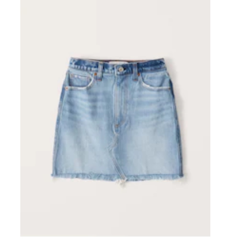 Abercrombie Two Tone Vintage Denim Mini NWT size 29